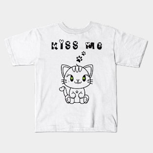 i love my cute cat Kids T-Shirt